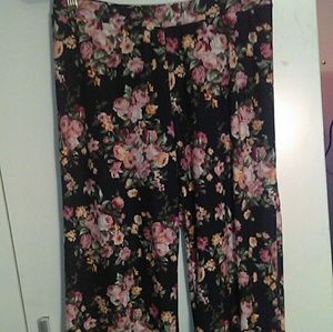 Floral Flare Pants